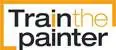 A logo of train the painter